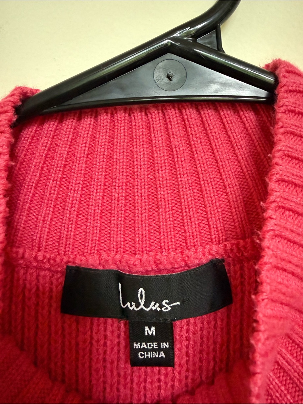 Lulu's Hot Pink Sleeveless Knit Mock Neck Sweater Tank - Picture 3 of 4
